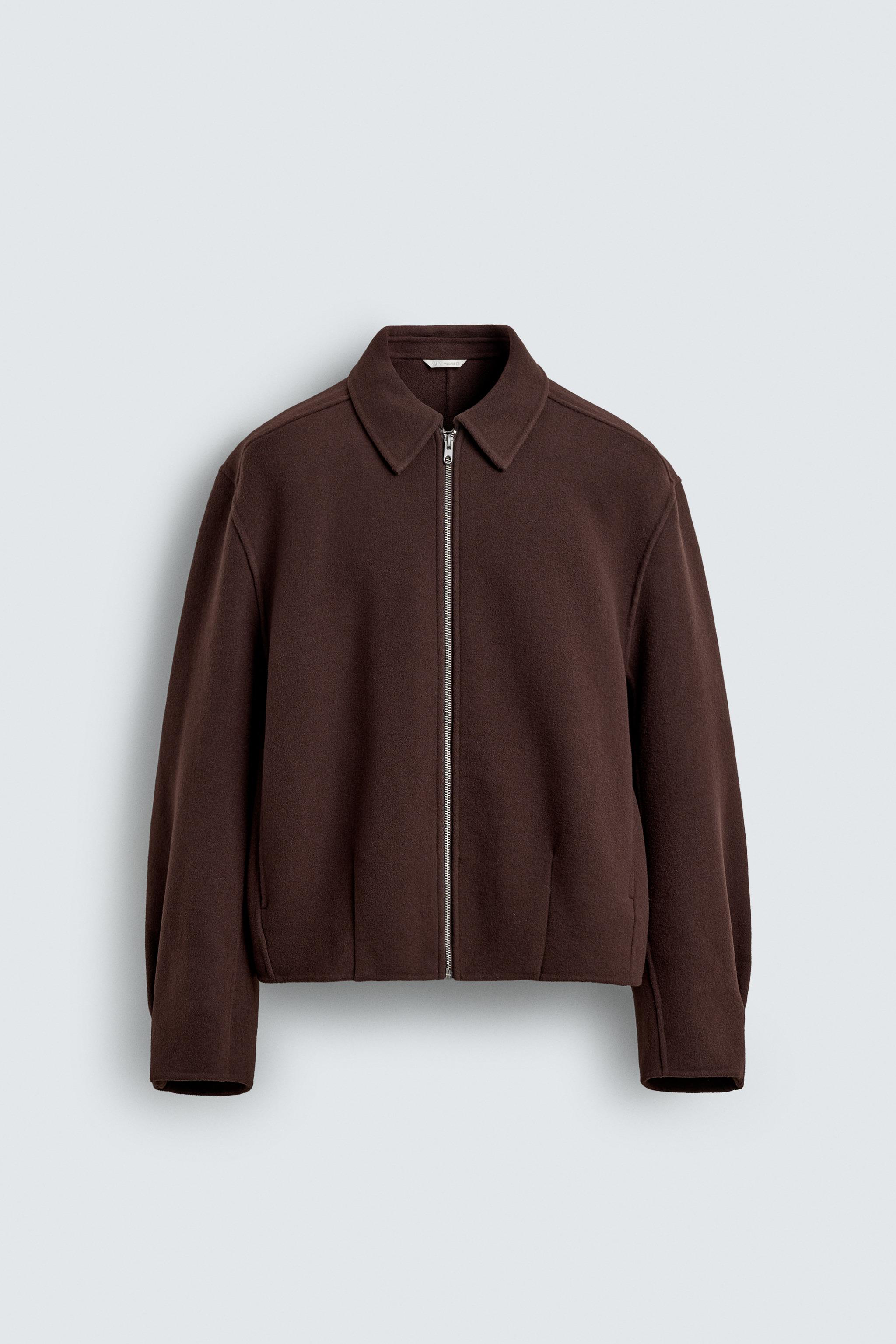 BLOUSON COUPE BOXY AVEC LAINE